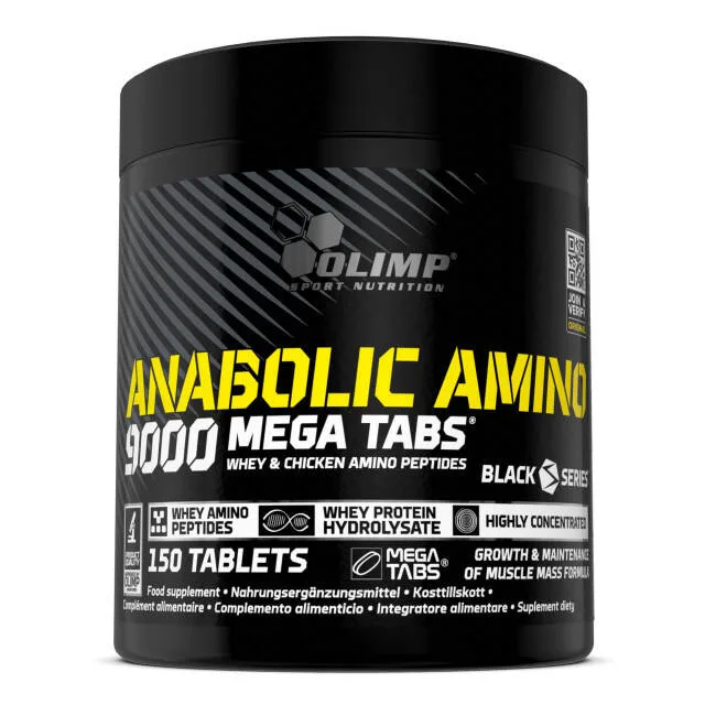 Olimp Anabolic Amino 9000 N150 Tab — amin turşuları əzələ bərpası protein dəstəyi